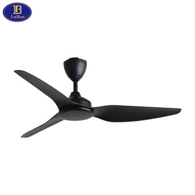 China Modern design remote control 52 inch ceiling fan with remote control, 3 ABS blades, silent reversible DC motor, 5 speeds for sale