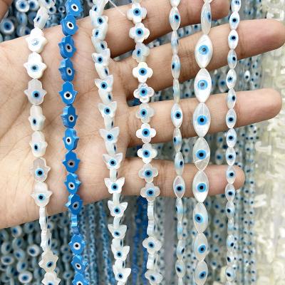 China New Acrylic Evil Eye Beads DIY Accessories Wholesale Bracelet Necklace Production Materials for sale