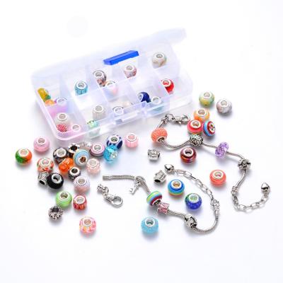 China High QualityRainbow DIY Acrylic Bead Kit Wholesale Custom Acrylic Jewelry Accessories Resin Plastic Bead Bracelets For Jewelry Making for sale