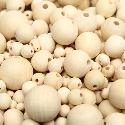 China DIY Wooden Beads For Jewelry Crafts Beaded Tassel Beads 4~50mm Series Wholesale Theaceae Wood Beads Natural Color DIY Loose Kids Toy Craft Bead Jewelry Accessories for sale