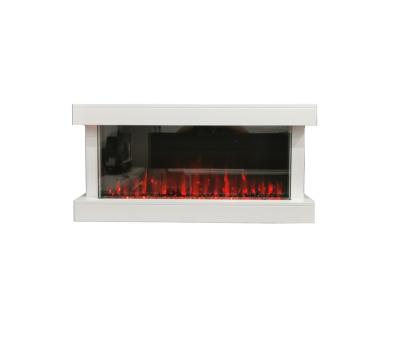 China Hotel three sides electric fireplace with MDF mantel for sale