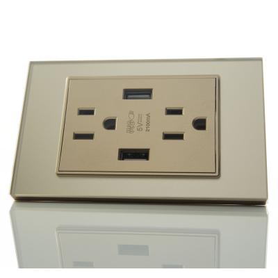 China Station / SoftAP 50~100 Meter Outlet Timers And 40A Hotel Wall Switches Luxury Socket MX05A for sale