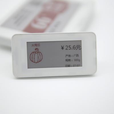 China BLE Wireless Electronic EEL Shelf Labels e Ink Price Tag For Supermarket Retail Store Hospital BT-P213R-8658 for sale