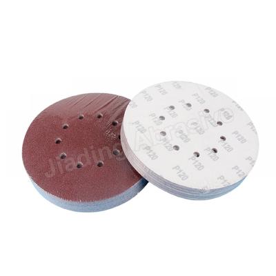 China For Metal Wood Steel General Purpose Price 8 Hole High Quality Best 5 Inch Sandpaper Disc Round Aluminum Oxide Disc Sand Sanding Automotive Paper for sale