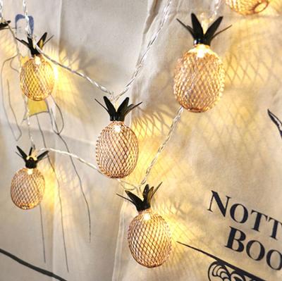 China Christmas 2020 Christmas/wedding bedroom lighting string fairy home decoration led pineapple string light for home decoration for sale