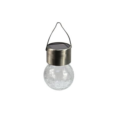 China Solar Hanging Light CRACKLE SOLAR LIGHT GLASS SOLAR HANGING LIGHT Button Battery Lantern for sale