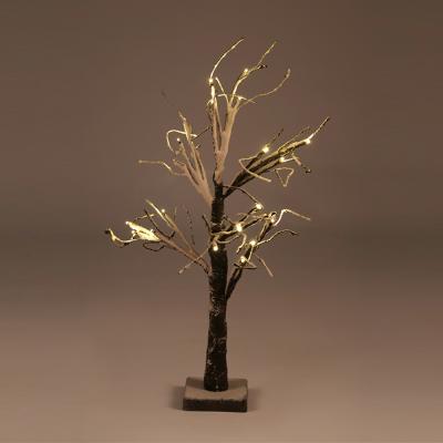 China Mini Black Branch Frosted Christmas Led Tree Light EAS-TL0006-1 for sale