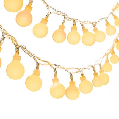 China Customized small ins ball battery string lights decorative and christmas lights string for sale