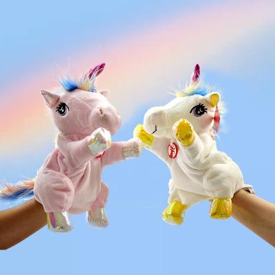 China Eco-Friendly Plush Education Stuffed Animals Doll Stuffed Hand Puppet For Adult for sale