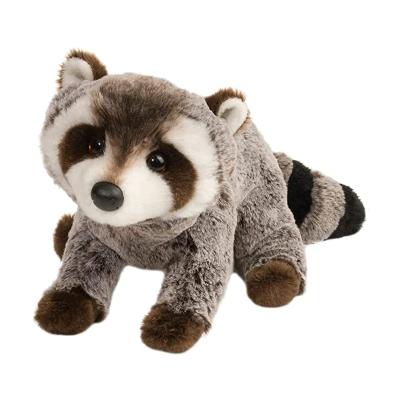 China Hot Sale Custom Pretty Gift Amazon Life Gray Stuffed Animal Doll Plush Soft Custom Raccoon Toy for sale