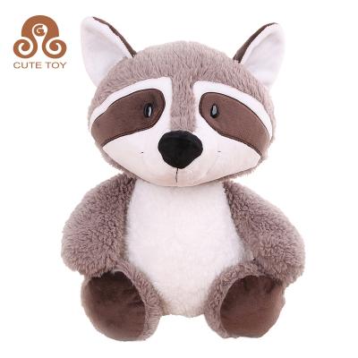 China Factory Gift New Fur Long Plush Wild Animal Brown Stuffed Soft Toys Plush Raccoon Dolls for sale