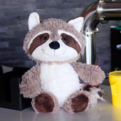 China Cute Plush Factory Kawaii Plush Lovely Gray Stuffed Raccoon Toys For Children for sale