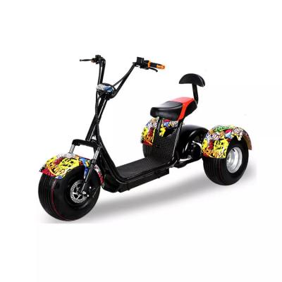 China New Manufacture Fat Tire Passenger Electric Trikes 3 Wheels Electric Scooter Citycoco Tricycles Adult Trikes for sale