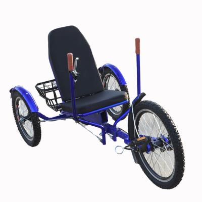 China Passenger factory wholesale no chain riding tricycle drift pedal tricycle rickshaw special-shaped lying border wholesale for sale