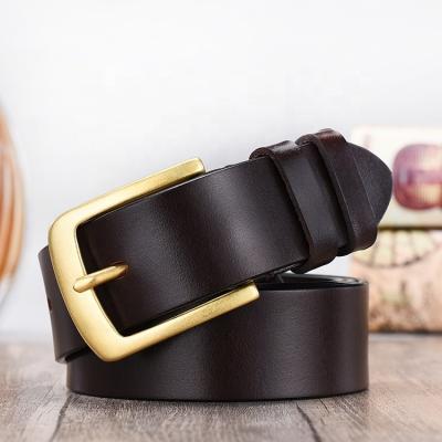 China Wholesale Comfortable Men's Business Belt Slit Wholesale Men's Leather Belt Black And Brown for sale