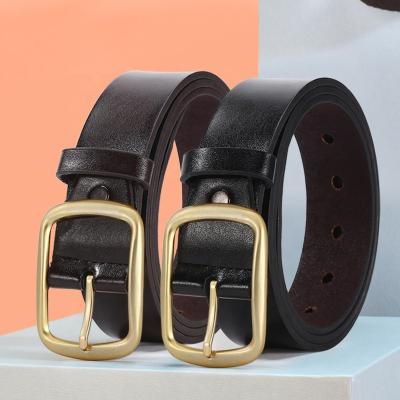 China Comfortable manufacturers copy men's leather belt men's business casual dress men's jeans pants leather belt pin belt wholesale for sale