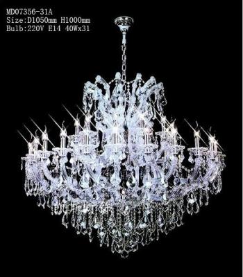 China Traditional Modern Clear Crystal 30 Lights Chandelier Lighting In Dubai for sale