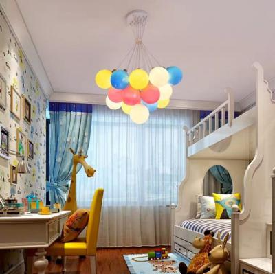 China Modern Colorful Ball Chandelier Decorate Kids Room Chandelier Pendant Light for sale