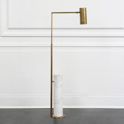 China Designer High Quality Modern Arc Corner Custom Marble Floor Lamp For Living Room for sale