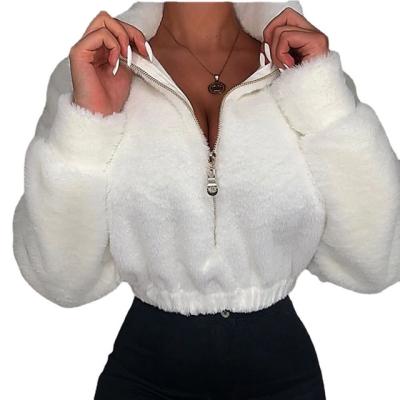 China Viable Coats For Women 2021 Wholesale High Quality Women Fashion 100% Polyester Long Sleeve Coat White Women's Jackets And Coats for sale