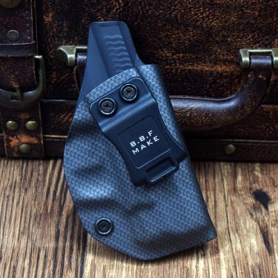 China Gun Accessories B.F Make Carbon Fiber IWB KYDEX Woven Pattern B.F Tactical Gun Holster - Custom Fit - S&W M&P 9MM/.40 S&W Shield Inside Belt for sale