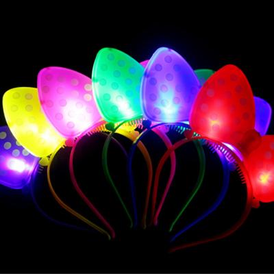 China Butterfly Clip Hair Band Antlers Dragon Horn Led Hair Band Eco-Friendly Luminous Luminous Luminous Led Hair Band Led Bunny Ear Hoop Led Hair Ban for sale