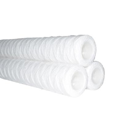 China Hotel Water Purifier Treatment Water Filter System 10 and 20 30 40 Inch PP Cotton Twine Wound Filter Cartridge for sale