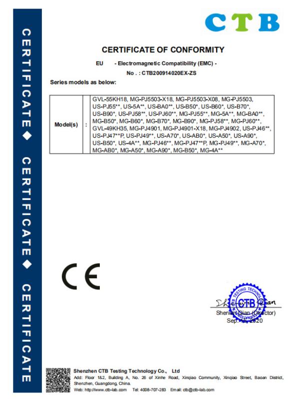 CE - Shenzhen User Special Display Technologies Co., Ltd.