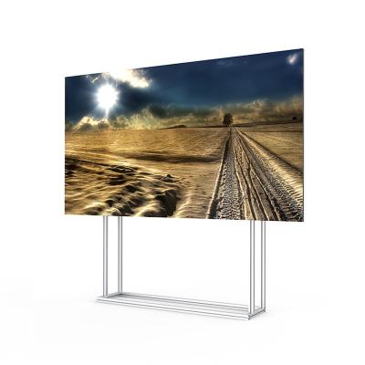 China Alufer Custom Function Size 54 58 Inch Wall Mount Rack Split Screen Display Advertising Player LED Video Wall for sale