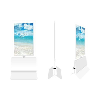 China 43 Inch 55 Inch Double Screen Hanging Floor-Standing Rolling Subtitles Digital Signage 32