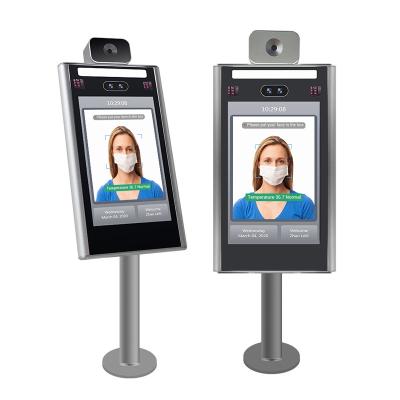 China Popular Built-in AI Camera Face Recognition Measuring Human Body Terminal Body Temperature Thermal Camera for sale