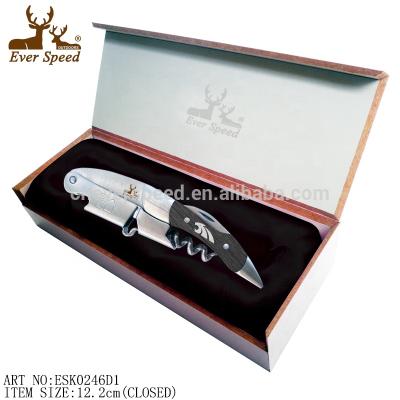 China Hot Sustainable OEM Luxury Stainless Steel Can Bottle Opener Corkscrew for sale