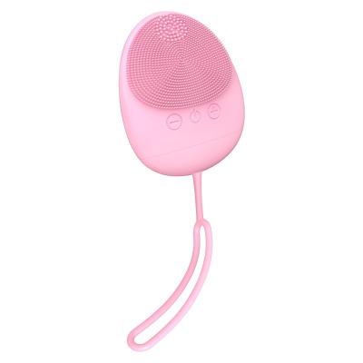 China Hot Sale Ultrasonic Face Cleaner Machine OEM Face Pore Silicone Brush Silicone Brush Face Cleaner Factory DEEP CLEANING Direct Sales for sale