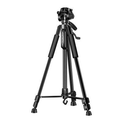 China PORTABLE The Popular Telescopic Phone Tripod Ring Light Professional Phone Tripod Camera Holder With Tripod Stand Easy To Carry for sale