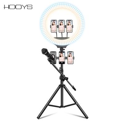 China PORTABLE popular live selfie ring light dimmable led selfie ring light with tripod stand ringlight ring light with tripod stand for sale