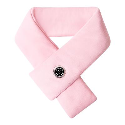 China Flannel+Silicone Smart Scarf Shawls Heated Heating Scarf USB Heated Neck Care 2022 New Style Winter Scarf For Women for sale