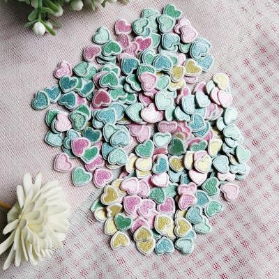 China 2022 new small multicolor 3D love embroidery DIY patch sticker for shoes and clothes for sale