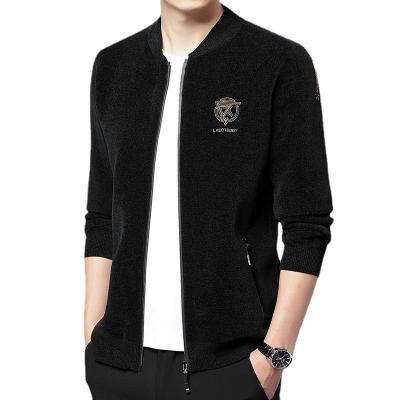 China Autumn and winter QUICK DRY chenille thickened collar casual baseball tweed coat men's new Chaqueta de hombre solid color jacket for sale