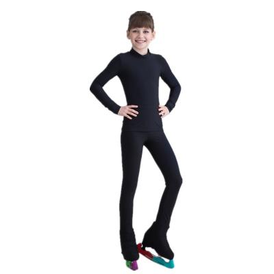 China Breathable Figure Skating Training Suit Flower Long Sleeve Jumper Competitive Dance for sale