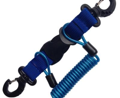 China Camera Spring Safety Quick Release Buckle Double Hook Eco-friendly Scuba Diving Lanyard for sale