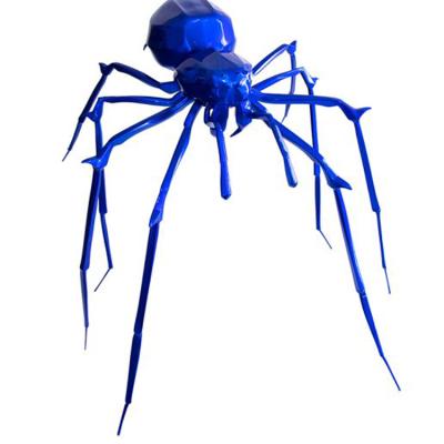 China China High Quality Mall Decoration Fiberglass Geometry Animal Electroplate Spider Resin Sculpture for sale