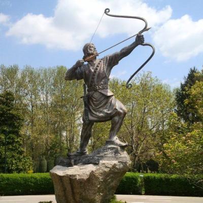 China Arash Iranian Archer China Foundry Garden Decoration Outdoor Metal Craft Bronze Statue for sale