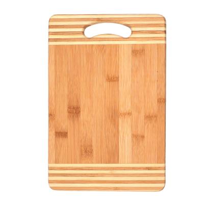 China Best Disposable Organic Stripe Bamboo Mincing Cutting Board For Meat Cheese And Vegetables for sale