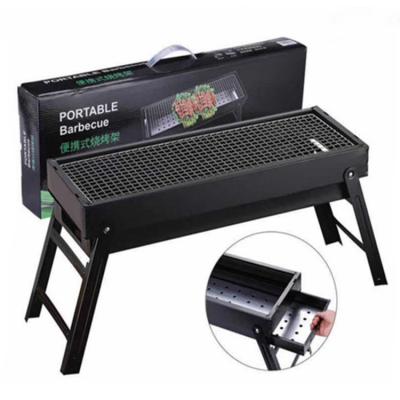 China Adjustable Foldable Iron BBQ Grill BBQ Size Outdoor Picnic Patio Party Cooking Portable Carbon BBQ Stove Barbecues Tool 3-5 People for sale