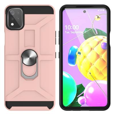 China New Ares PC Tpu Shockproof Metal 360 Rotary Magnetic Slip Phone Cases Suitable For LG K53 for sale