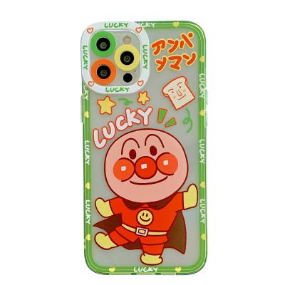 China Wholesale Color Soft Tpu Anti-fall Button Cute Bread Superman Phone Case For iPhone 7plus Xs 12 Pro Max Cases for sale