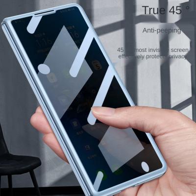 China 45 Degree Privacy Anti-peep Tempered Glass Film Anti-peep Shockproof Clear Cell Phone Case Anti-drop For Huawei Mate X2 for sale