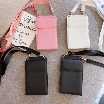 China Shockproof high quality fashion brand mobile phone bag boutique luxury cross - body PU leather phone bags for sale