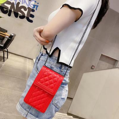 China Anti-fall new launch of Lady Mobile Phone Bag High Quality Stylish Colorful Mobile Purse Bag for sale