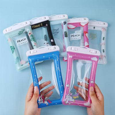 China Factory Wholesale Shockproof Airbag PVC Dry Pouch Transparent Waterproof Floating Phone Dry Bag for sale